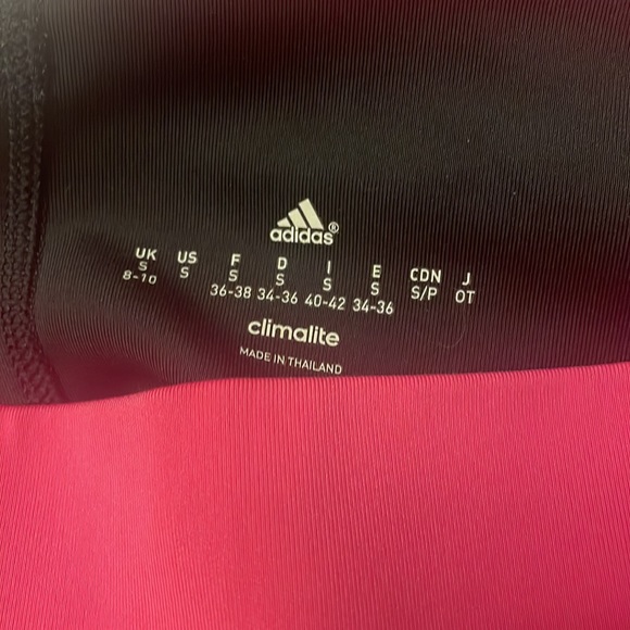 Adidas Climate Black, Pink Leggings, Small, wo pants, yoga, soft, sleek Womens - Picture 4 of 5